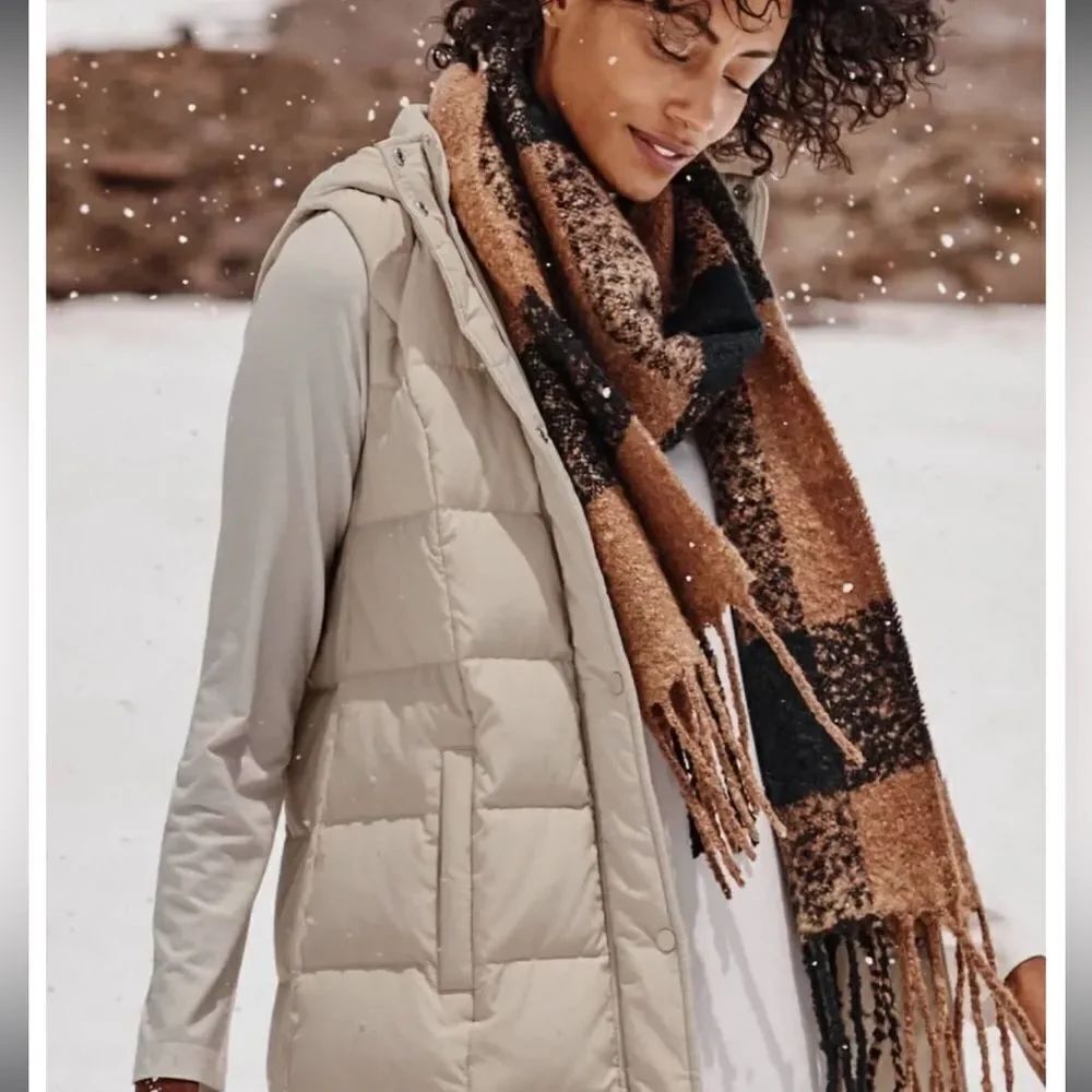 Jill ~ NEW Gorgeous Cozy Plush Plaid Blanket Scarf ~ NWT